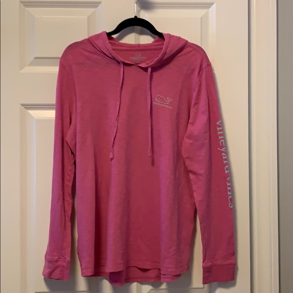 Woman’s long sleeve, hooded, Vineyard Vines Shirt